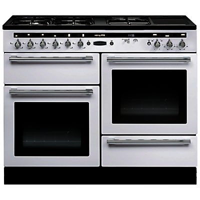 Rangemaster Hi-LITE 110 Dual Fuel Range Cooker White Rangemaster Hi-LITE 110 Dual Fuel Range Cooker White